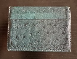 Auction Pouzdro na karty z pštrosí kůže image