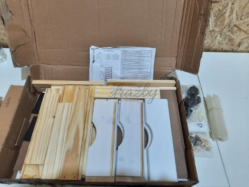 Auction Drevená skrinka s šuplíky biela image