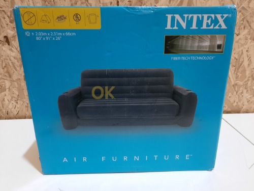 Auction Intex Rozkládací křeslo 203 x 231 x 66 cm tmavě šedé image