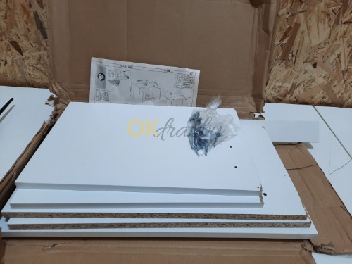 Auction Spodní skříňka pod umyvadlo SMASH - bílá imitace - Š   x V x H cca 63 / 55 / 29 cm image