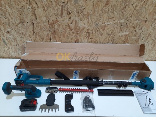 Auction SeeSii SH 300 2v1 Elektrické nůžky na živý plot / Nůžky na trávu + 2 baterie image