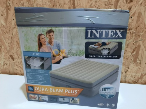 Auction INTEX 64164 Nafukovací postel Prime Comfort Elevated Queen 152 x 203 x 51 cm image