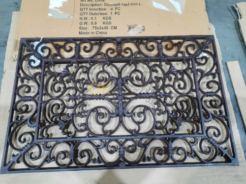 Auction Esschert Design litinová rohožka, starožitně hnědá image