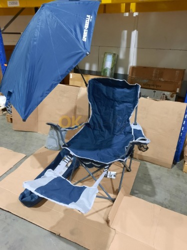 Auction Přenosné polohovací křeslo Sport-Brella – modré image