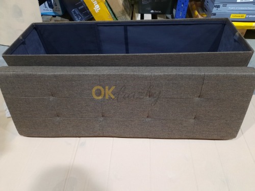 Auction Skládací plátěná lavice, hnědá image