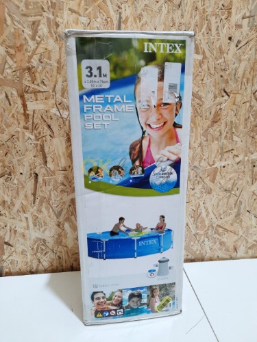 Auction Bazén s kovovým rámem Intex, kulatý, modrý image