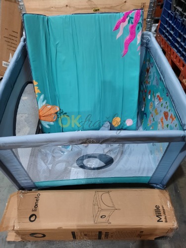 Auction LIONELO Dětská ohrádka Mille Grey Green image