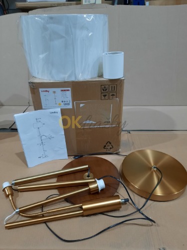 Auction Aovan Stojací Lampa w/USB Bronze - Lindby image