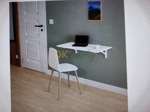 Auction Skládací stůl na zeď 80x40 cm v bílé barvě image