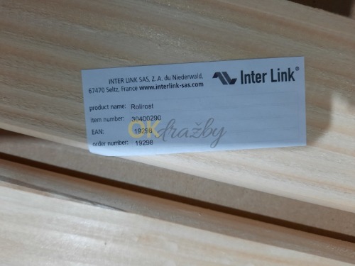 Auction Inter Link 30400290 – Rošt pro jednu postel, Natural, 198,5x89,5x2 cm image