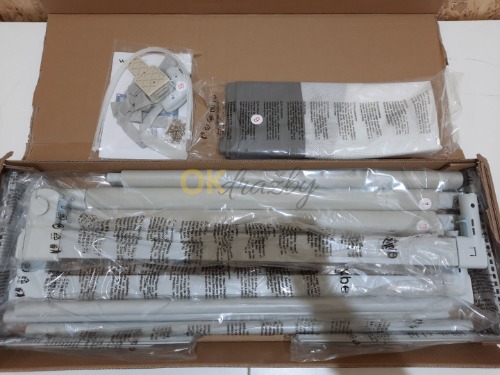 Auction WOLTU Dětská zábrana k postýlce, výškově nastavitelná 69-87cm, snímatelný kryt, kovový rám, 180cm široký, světle šedá image