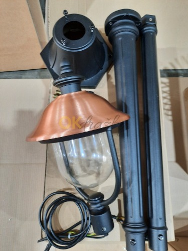 Auction Lindby Clint venkovní parková lampa Copper/Black  image