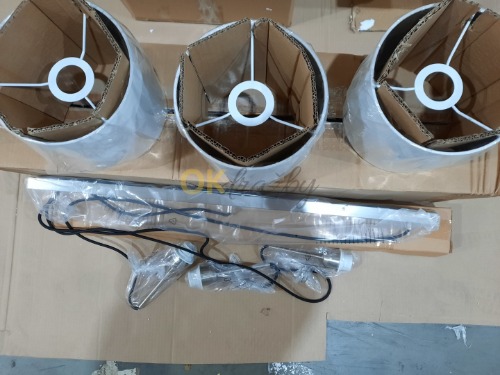 Auction Lindby Trinika textilní závěsné světlo v bílé image