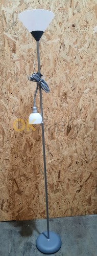 Auction Volteno Stojací lampa LED E14+E27 šedá Cleo image