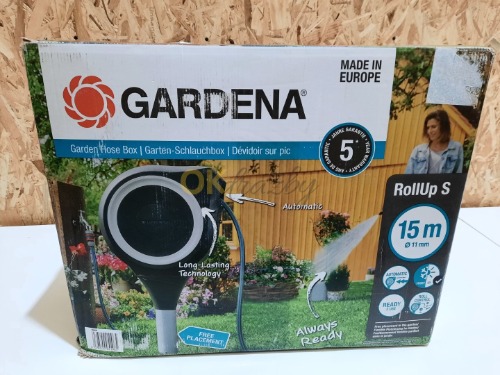 Auction Naviják na hadici GARDENA RollUp S automatic set vč. hadice 15 m a příslušenství image