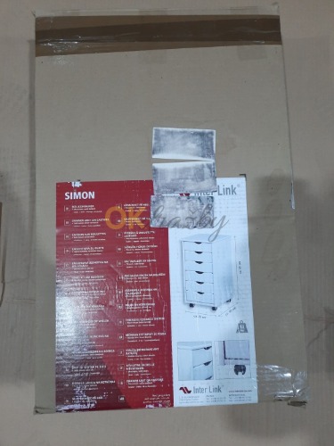 Auction Komoda Inter Link Simon na kolečkách, bílá image