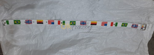 Auction 50 kusů bílých pásů s vlajkami image