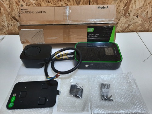 Auction TOP -  AUTONABÍJEČKA - Green Cell Wallbox GC EV PowerBox 22kW nabíječka s Typ 2 kabel for charging electric cars and Plug-In hybrids image