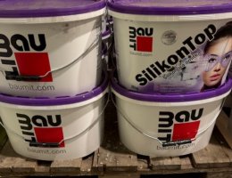 Auction Baumit SilikonTop - Fasádní silikonová pastovitá omítka 19 kýblů po 25 kg. TOP image