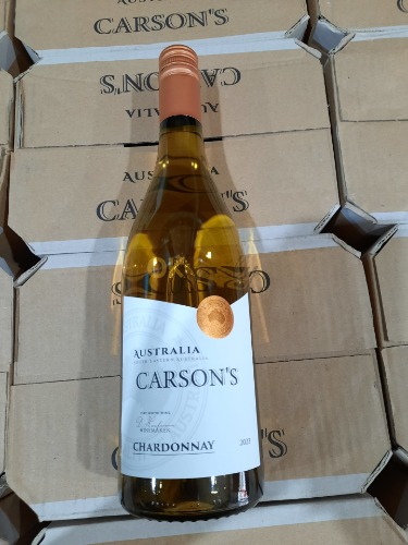 Auction Bílé víno Carsons Chardonnay 2023 CABERNET/SHIRAZ. Austrálie. 0,75l - 126 lahví TOP image