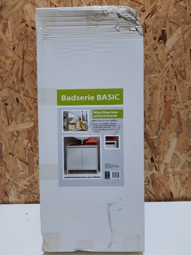 Auction Skříňka pod umyvadlo Basic, bílá, 60 × 28 × 55 cm image