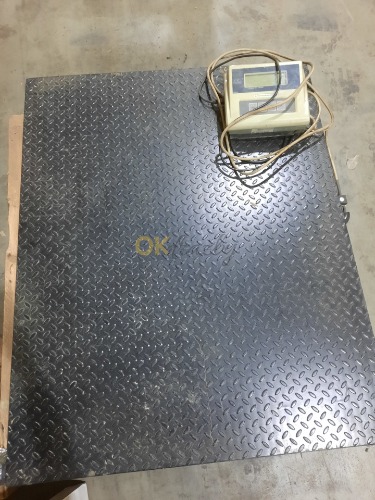 Auction Plošinová průmyslová váha KPZ 2E 3000 kg 100 x 125 cm TOP! image