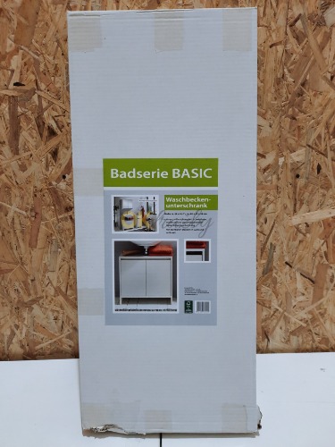 Auction Skříňka pod umyvadlo Basic, bílá, 60 × 28 × 55 cm image