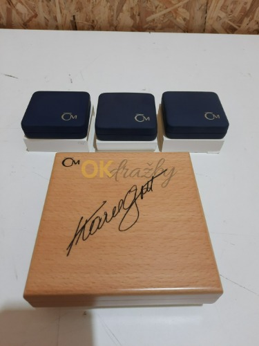 Auction Sada 3 stříbrných medailí KAREL GOTT - nízké čísla, dárkové etui, rarita! TOP image