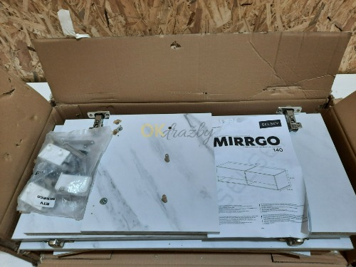 Auction Selsey MIRRGO – TV skříňka 140 cm s mramorovým designem image