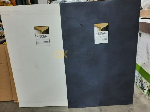 Auction 2 kusy stolní desky – Front White (Soft Pearl) + Lime Midnight (Stucco), 120 × 80 × 2,5 cm image