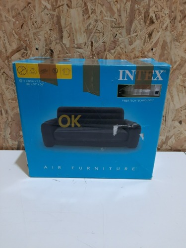 Auction Intex Rozkládací křeslo 66522 tmavě šedé.   2,03 x 2,31 x 66 cm  image