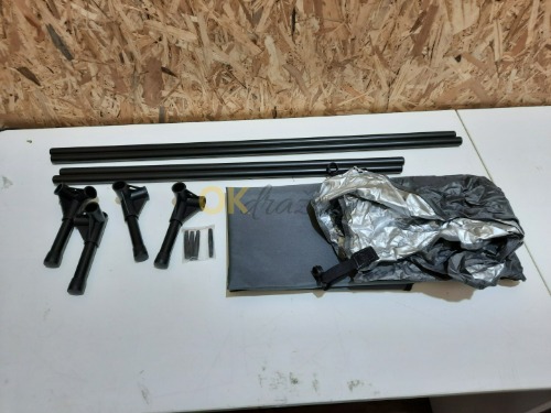 Auction Lehátko pro psy se střechou proti slunci, 105 x 86 x 75 cm, šedé image