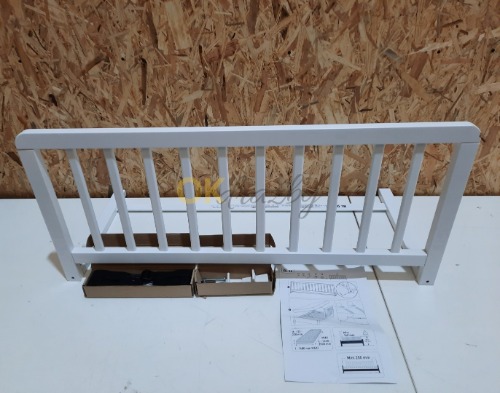 Auction NIDALYS Zábrana na postel, Bílá 90 cm  image