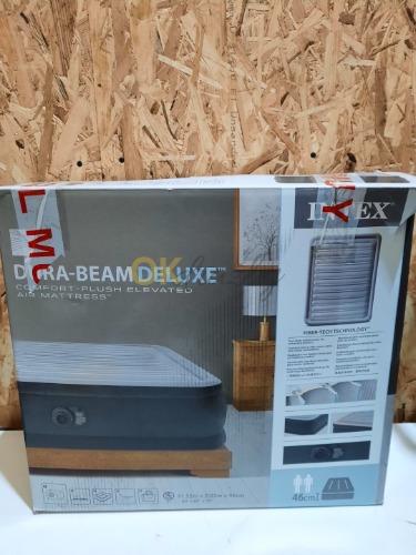 Auction Intex Nafukovací postel Dura-Beam Deluxe Comfort Plush 1,52 x 2,03x 46 cm image