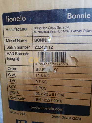 Auction LIONELO Dětská ohrádka Bonnie Blue Navy image