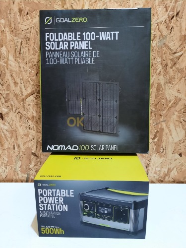 Auction Přenosný solární panel s inovativní technologií pro nabíjení elektrických zařízení přímo ze slunce + Nabíjecí bateriová stanice Goal Zero Yeti 500x 505Wh image