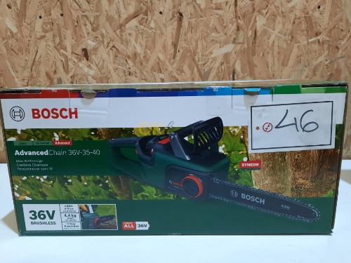 Auction Bosch Akumulátorová řetězová pila AdvancedChain 36V-35-40 image