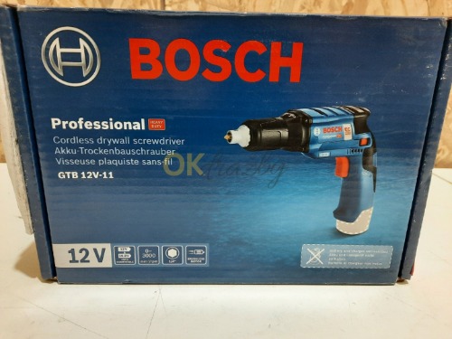 Auction Bosch Akumulátorový sádrokartonářský šroubovák GTB 12V-11 image