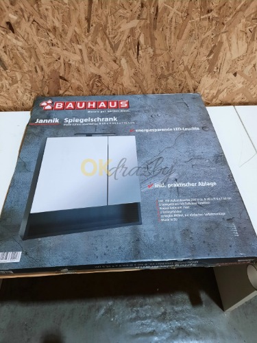 Auction LED zrcadlová skříňka BAUHAUS Jannik antracitová 60 x 70 cm image