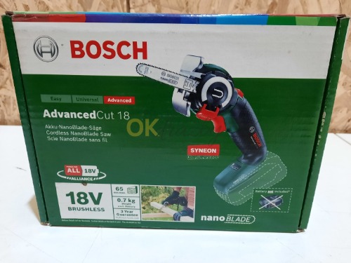 Auction Bosch Akumulátorová pila NanoBlade AdvancedCut 18 image