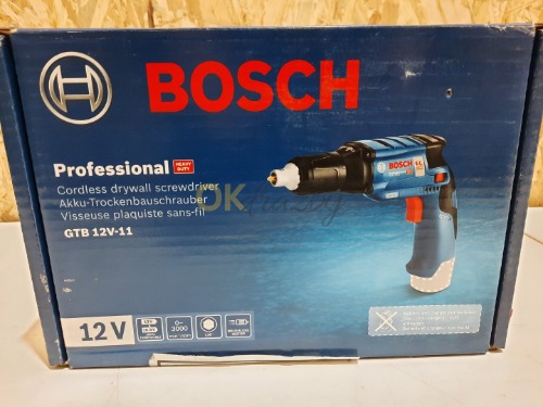 Auction Bosch Akumulátorový sádrokartonářský šroubovák GTB 12V-11 image