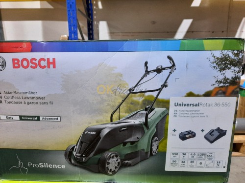 Auction Bosch Akumulátorová rotační sekačka UniversalRotak 36-550 image