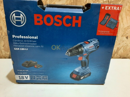 Auction Bosch Akumulátorový vrtací šroubovák GSR 180-LI image