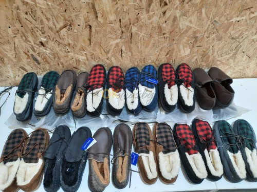 Auction Zimní pánské plyšové mokasíny - 20 kusů image