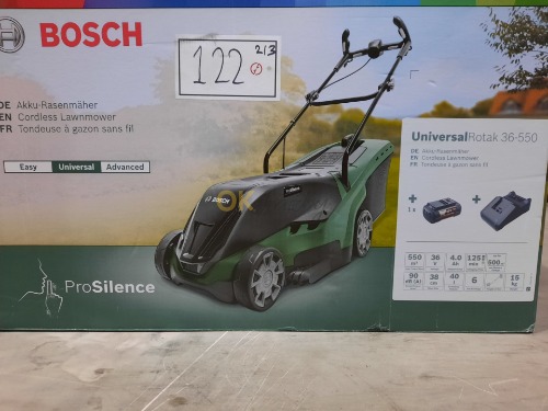 Auction Bosch Akumulátorová rotační sekačka UniversalRotak 36-550 image