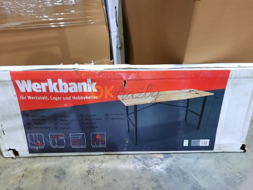 Auction Pracovní stůl Werkbank s dřevěnou pracovní deskou 165 cm FSC image