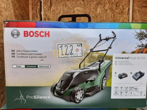 Auction Bosch Akumulátorová rotační sekačka UniversalRotak 36-550 image