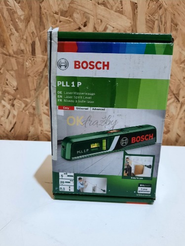 Auction Bosch Laserová vodováha PLL 1 P s nástěnným držákem image