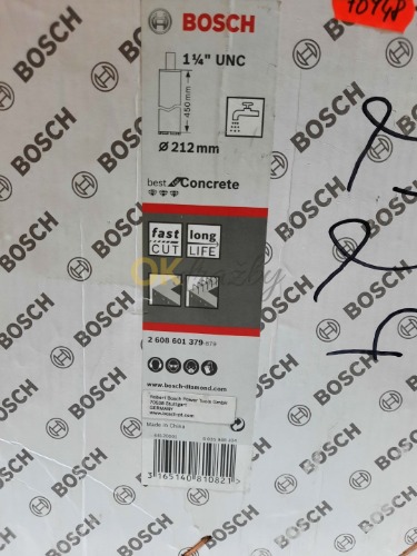 Auction Bosch Diamantová vŕtacia korunka na vŕtanie namokro 1 1/4" UNC 212 mm Best for Concrete image
