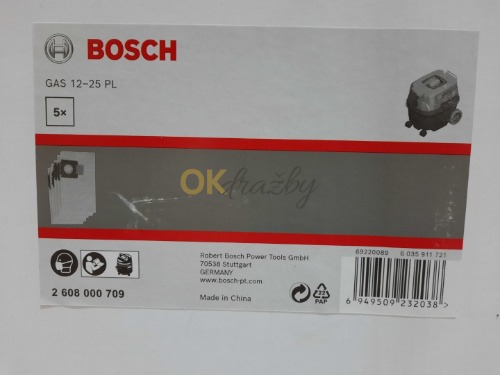 Auction Bosch Sáčky filtrační fleecové k vysavači GAS 12-25 PL (5 ks) image